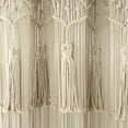 thumbnail image 6 of Lush Decor Boho Macrame Tassel Cotton Window Curtain/RoomDivider/WeddingBackdrop/WallDecor Neutral Single 40X84, 6 of 11