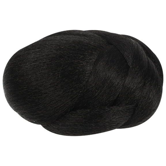 WHAMVOX Hair Bun Wig for Hair Styling Easy to Use Black High Temperature for Weddings and Daily Activities