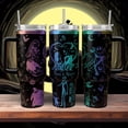 thumbnail image 2 of Jack And Sally Nightmare Christmas Tumbler, Personalized Engraved Tumbler 40oz, Couple Nightmare Before Xmas Tumbler, Boogie Tumbler, 2 of 3