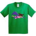 thumbnail image 3 of Inktastic African American Girl, Cape, Superhero Girl Youth T-Shirt, 3 of 5