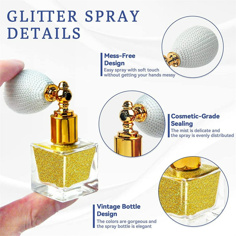 Gold Mehron GlitterSpray spray glitter face makeup body hair