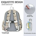 thumbnail image 5 of Cartoon Corgi and Coffee Backpack for School,Cute School Bag,Schoolbag with Adjustable Shoulder Straps & Padded Back,13.4"x11"x4.7", 5 of 6