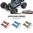 thumbnail image 4 of Tholdsy Brazo de suspensión inferior trasero mejorado de aleación de aluminio para 1/16 MJX H16 16207 16208 16209 16210 RC pieza de coche Kits de construcción modelo Rojo, 4 of 6