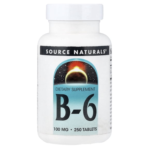 Source Naturals Vitamin B-6 100 mg 250 Tablet