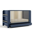 thumbnail image 2 of Graco Read-with-Me 4-in-1 Convertible Baby Crib with Drawer, Midnight Blue with Driftwood, 2 of 15