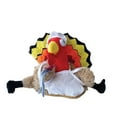 thumbnail image 3 of Pack of 4 Red and Brown Chef Thanksgiving Turkey Costume Party Accessories - One Size, 3 of 4
