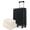 Black + ABS, variant on 20-Inch Hardshell Carry-On Luggage, Lightweight Durable ABS Suitcase with Spinner Wheels, Built-in TSA Lock, 2 Packing Cubes, Blue-gray