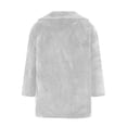 thumbnail image 4 of LSLJS Women Fashion Solid Pocket Color Jacket Plush Long Sleeves Lapel Coat, 4 of 6