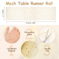 thumbnail image 2 of Caminito de mesa de oro Uxcell, 11" x 30 pies, decoración de malla metálica con lentejuelas, 2 of 6