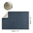 thumbnail image 2 of Dish Drying Mat Microfiber Kitchen Dish Pad Counter Absorbent Drainer Rack 12"x18" Dark Blue, 2 of 6
