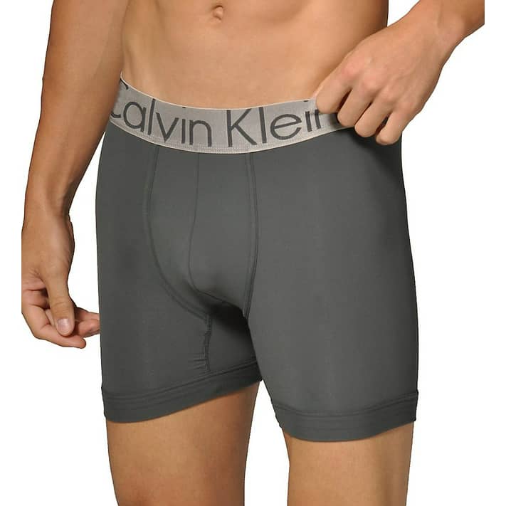 calvin klein men's underwear steel micro boxer briefs, mink, small -  