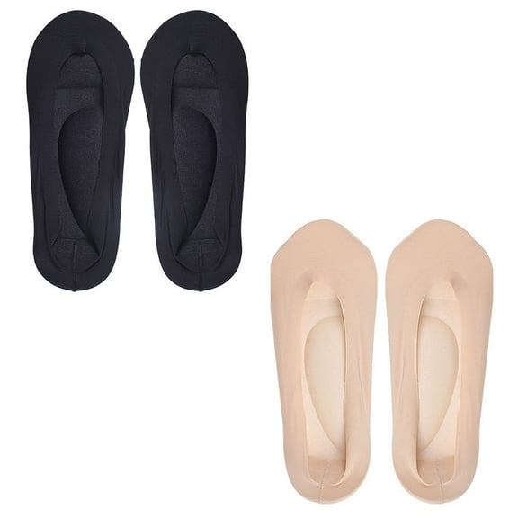 OHOIOLLA 2 Pairs Features Socks for Women with Arch Support and Invisible Design in Black Color for Business Trip