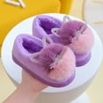 thumbnail image 3 of Kcodviy Kids Children'S Boys Girls Size 3 Bunny Slippers Fashion Soft Shoes Cartoon Bunny Slippers Toddler Girl Plush Shoes Indoor Home Toddler Slipper Size 8 Warm And Cute Cotton Slippers Princess, 3 of 7