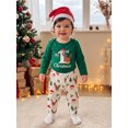 thumbnail image 5 of RUINIXCW Baby Boy Christmas Outfits Long Sleeve Romper Santa Claus Pants Hat, 5 of 7