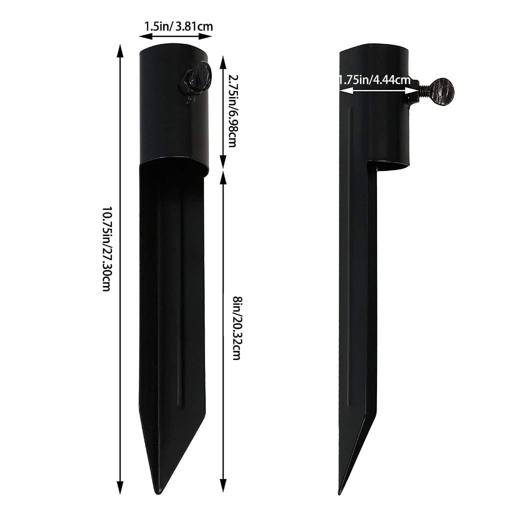 TIERPOP Set Of 4 Torchs Stakes Freestanding Poles Stakes Rustproof Torchs Stakes Simple Installs for Torches & Solar Lamp