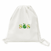 Protect Global Environment Backpack Canvas Drawstring Reusable Mesh Shopping Bag