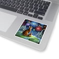 thumbnail image 3 of Happy New Year Abyssinian Family Cheer Winter Midnight Firework Vinyl Sticker Cat Lover Kitten Owner Gifts Waterproof Decal Art Decor - 02025, 3 of 5