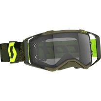 Scott Prospect LS MX Offroad Goggles Khaki Green/Neon Yellow