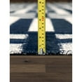 thumbnail image 4 of Pasargad Home Galaxy 9' x 12' Hand-Loomed Cowhide Silver/Navy Rug - All Ages, Indoors, 4 of 5