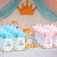 thumbnail image 5 of 30 Pcs Princess Prince Party Favor Bags with Handles Tissue Paper, Blue and Pink Castle Candy Goody Treat Bag Party Supplies for Girls Boys Gender Reveal Baby Shower Birthday Gift, 5 of 6