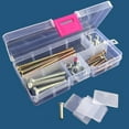 thumbnail image 3 of Farfi Jewelry Organizer Box Transparent Visible Lightweight Easy to Clean Jewelry Storage Box for Girl (Type D), 3 of 13