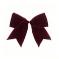 thumbnail image 3 of Wooowa Christmas Velvet Tassel Bow Decorations 12 Pcs Holiday Bow Ornaments for Christmas Tree Garland Gift Wrapping and Indoor Home Decoration, 3 of 6