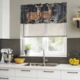 thumbnail image 4 of Farmhouse Forest Deer Curtain Valances for Windows, Kitchen Valance Window Treatments Panel 2 Pack, River Elk Trees Rod Pocket Short Curtains for Bathroom Bedroom 60 x 18 Inch, 4 of 8