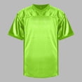 thumbnail image 2 of T Shirts for Men Men Football Mesh Practice Athletic T Shirt Solid Color V Neck Short Sleeve Hop Sports Tee Green L, 2 of 4