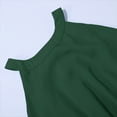 thumbnail image 5 of Uuszgmr Girl Dress Cute Halter Neck Solid Color Sleeveless Elegant Floral A Line Chiffon Long Party Dress Green,Size:12-14 Years, 5 of 6