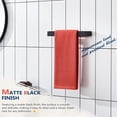 thumbnail image 5 of KOKOSIRI Towel Bar Matte Black Hand Towel Holder 12-Inch Kitchen Rack Stainless Steel for Bathroom Hardware Wall Mounted, 1 Pack B4008BK-L12, 5 of 6