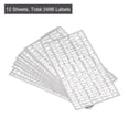 thumbnail image 3 of Self Adhesive Vinyl Letter Stickers White 0.5 Inch 208 Count/Sheet,12 Pack, 3 of 5