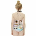 thumbnail image 4 of Cuphead Characters Children's One-piece Swimwear Halterneck Swimsuit Summer Beach Girl's Bathing Suits Breathable Beachwear, 4 of 7