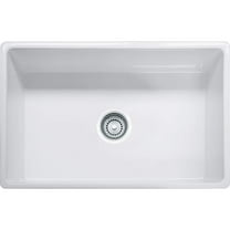 Franke FHK710-30 White Fireclay 30-1/8in Rectangle Single Bowl Sink