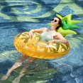 thumbnail image 3 of Colchón de aire inflable Anillo de natación gigante Piscina - 45 cm Piña Natación Animal Anillo de natación Colchón de aire Agua Fiesta en la playa Juguete Juguetes acuáticos Juguetes de verano Niños TUNC Sencillez, 3 of 5