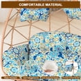 thumbnail image 6 of FKSLIFE 2 Person Wicker Egg Chair With Ottoman Cushion Large Egg Basket Chair With Footrest For Outdoor Indoor Patio Balcony Garden, 6 of 8