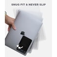 thumbnail image 4 of Afterplug 2-Pocket Adhesive Storage Pouch, Laptop Accessory Organizer for SSD, Magic Mouse, Cables - Black, 4 of 7
