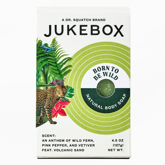 Jukebox Born To Be Wild Natural Bar Soap for Women Bathroom and Bath Soap, 4.5 oz