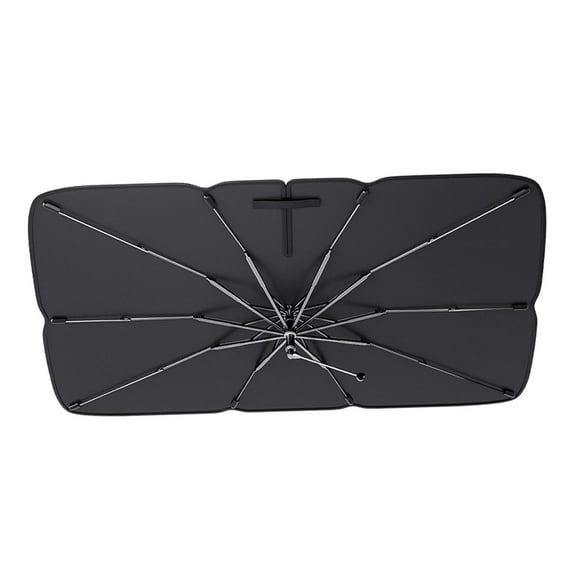 Cubierta para parabrisas de coche, sombrilla para coche, visera para el sol, protección solar, parasol para ventana delantera para coche sedán pequeño L