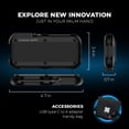 thumbnail image 5 of Titanium Micro Mercury 250GB Portable Aluminum SSD Up to 1000MB/S NVMe USB 3.1 IP66 water dust resistant for PC Mac Android and Game Console, 5 of 7