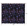 thumbnail image 5 of Purple Halloween Ghost Pumpkin Skull Pattern Shower Curtain 84"x72" ,Bathroom Decorative Shower Curtains Set with 12 Hooks,Modern Waterproof Washable Shower Curtain, 5 of 6
