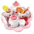 thumbnail image 2 of Wooden Tea Set Kitchen Tea Ware Teapot Tea Cup Toys Children Pretend Play Afternoon Tea Game Toys Gifts For Girls, 2 of 7