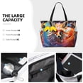 thumbnail image 3 of Fotbe Color Splash Fox Portrait Bolsa de Viaje para Playa - Resistente al Agua, Bolsa Tote de Gran Capacidad y Ligera con 7 Bolsillos para Mujeres y Hombres, 3 of 7