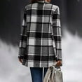 thumbnail image 6 of JGNGSHN Women Plaid Shacket Jacket Trendy Fall Casual Button Flannel Tartan Trench Coat Winter Clothing with Pockets, 6 of 7