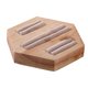 thumbnail image 1 of Soporte de madera para exhibición de anillo organizador con 3 ranura soporte para anillo color beige Sharpla Soporte de exhibición de anillo, 1 of 8