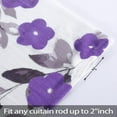 thumbnail image 5 of Yiwa Kitchen Curtains for Windows Linen Textured Window Curtains for Bedroom Rod Pocket Window Treatments for Living Room, 26"x45", Purple, Set of 2, 5 of 7