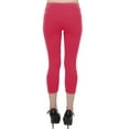 thumbnail image 3 of Vivian's Fashions Capri Leggings - Cotton, Junior Size (Red, 2X), 3 of 3