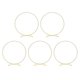thumbnail image 1 of 5 Piezas de Centro de Mesa de Floral de Base Curva de Metal para Mesa, Anillos de de Oro de Metal con Soportes para Decoraciones de Mesa, 1 of 5