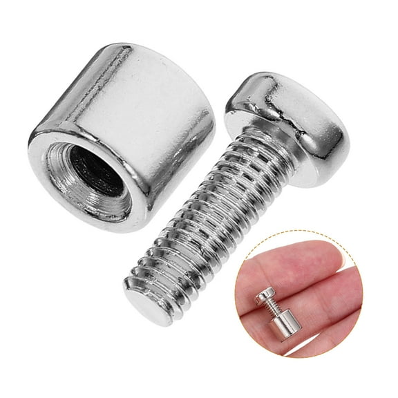 Amosfun Glass Standoff Screws Silver for Advertising Accessories 24Pcs