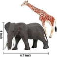 thumbnail image 3 of 14 Piece Safari Zoo Animal Toys, Realistic Jungle Wild Plastic Figurines Educational Playset for Toddlers, 3 of 6