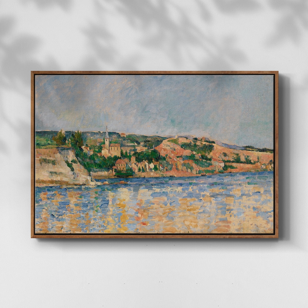 Vintage Landscape-CXLI By Wexford Home Framed in Walnut Wood Gallery Wrapped Canvas 27 in. x 41 in.